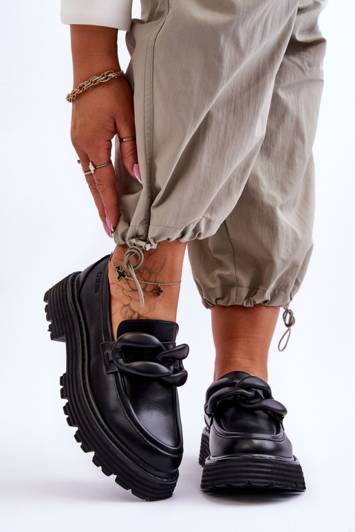 Haut Mokassins Schuhe Big Star LL274580 schZuarze Farbe Haut Mokassins Schuhe Big Star LL274580 schZuarze Farbe