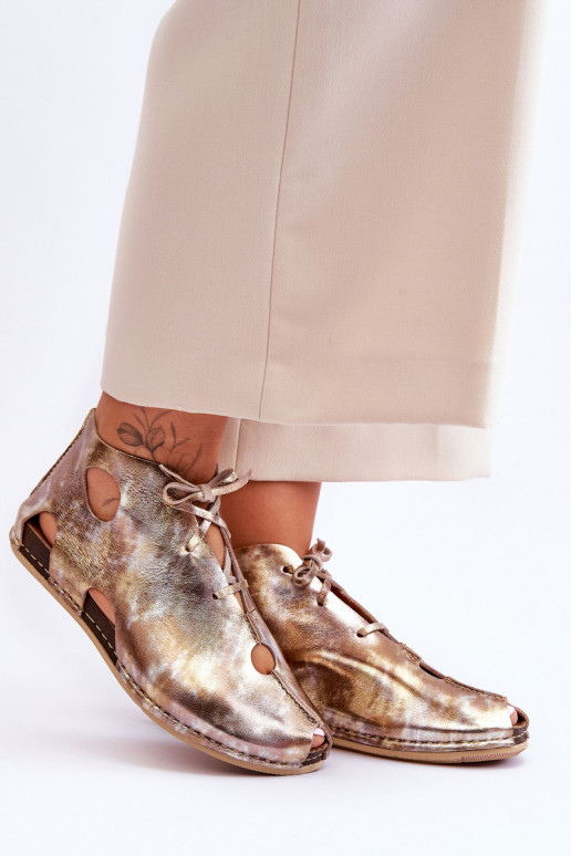 Haut Stiefel Es mussciejka 03426-42 goldene Farbe  Haut Stiefel Es mussciejka 03426-42 goldene Farbe