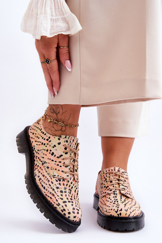 Feminin Haut Schuhe Oxford-Stilvollll Es mussciejka 04087-18 OrangeoZuo-schZuarze Farbe Feminin Haut Schuhe Oxford-Stilvollll Es mussciejka 04087-18 OrangeoZuo-schZuarze Farbe