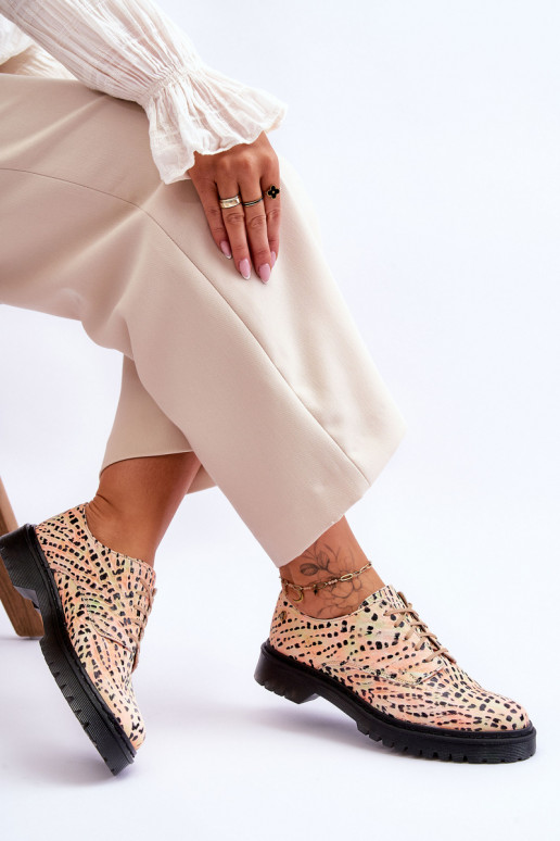 Feminin Haut Schuhe Oxford-Stilvollll Es mussciejka 04087-18 OrangeoZuo-schZuarze Farbe Feminin Haut Schuhe Oxford-Stilvollll Es mussciejka 04087-18 OrangeoZuo-schZuarze Farbe