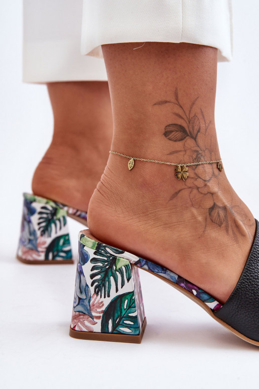 Feminin Lederhausschuhe mit Absätzen LeZuski Shoes 3209/K schZuarze Farbe Feminin Lederhausschuhe mit Absätzen LeZuski Shoes 3209/K schZuarze Farbe