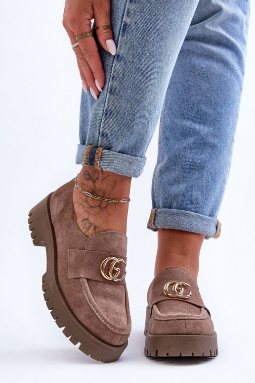 Feminin Schuhe aus INildleder mit Ornamenten Beige Rosefalls Feminin Schuhe aus INildleder mit Ornamenten Beige Rosefalls