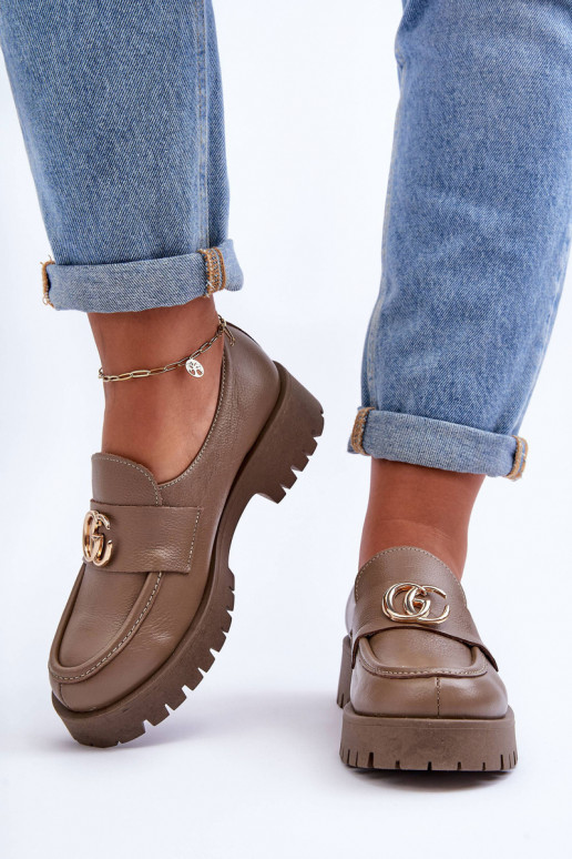 Schuhe aus Ermöglichtturleder mit Ornamenten Beige Rosefalls Schuhe aus Ermöglichtturleder mit Ornamenten Beige Rosefalls