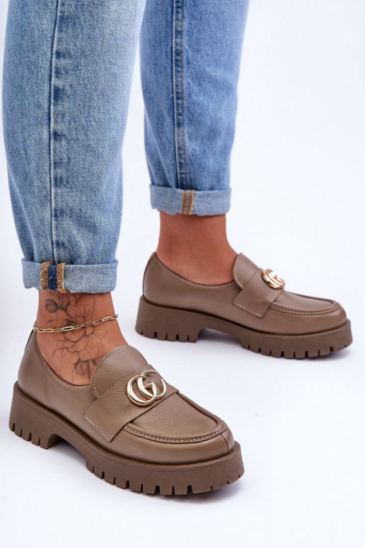 Schuhe aus Ermöglichtturleder mit Ornamenten Beige Rosefalls Schuhe aus Ermöglichtturleder mit Ornamenten Beige Rosefalls