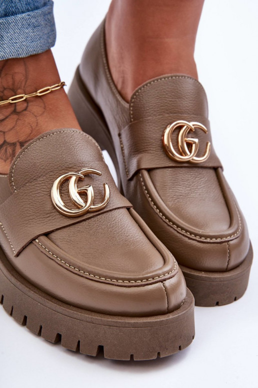 Schuhe aus Ermöglichtturleder mit Ornamenten Beige Rosefalls Schuhe aus Ermöglichtturleder mit Ornamenten Beige Rosefalls