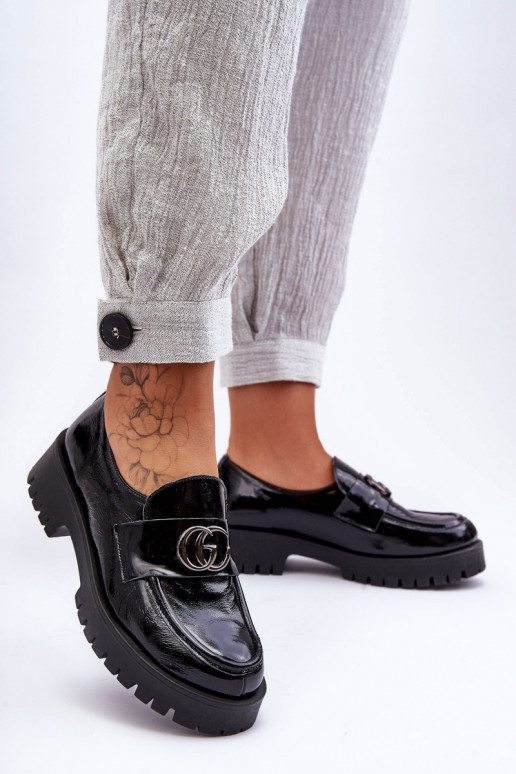 Schuhe aus Ermöglichtturleder mit Ornamenten schZuarze Farbe Rosefalls Schuhe aus Ermöglichtturleder mit Ornamenten schZuarze Farbe Rosefalls