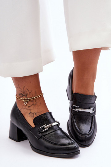 Bequeme Lederpumps in Schwarz Lemar Damira