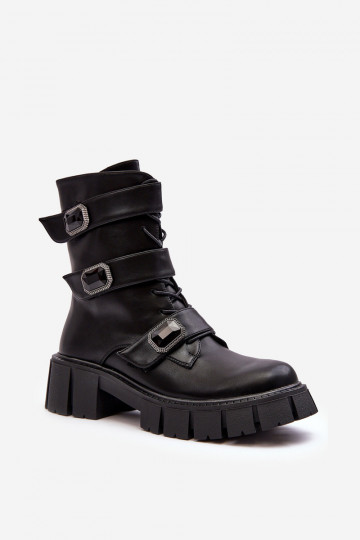 hohe Reitstiefel Damenstiefel aus Ermöglichtturleder schZuarze Farbe S.Barski MR870-62 2