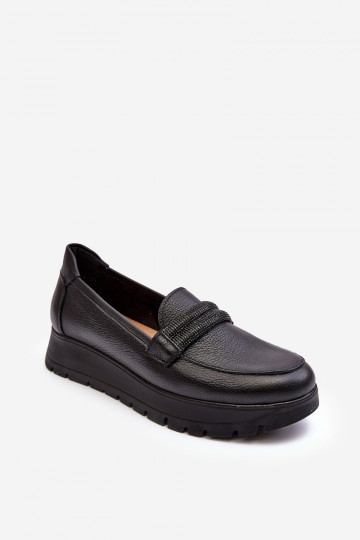 Leder Schuhe mit Plateau und Ornamenten in Schwarz Lemar Lehira 2