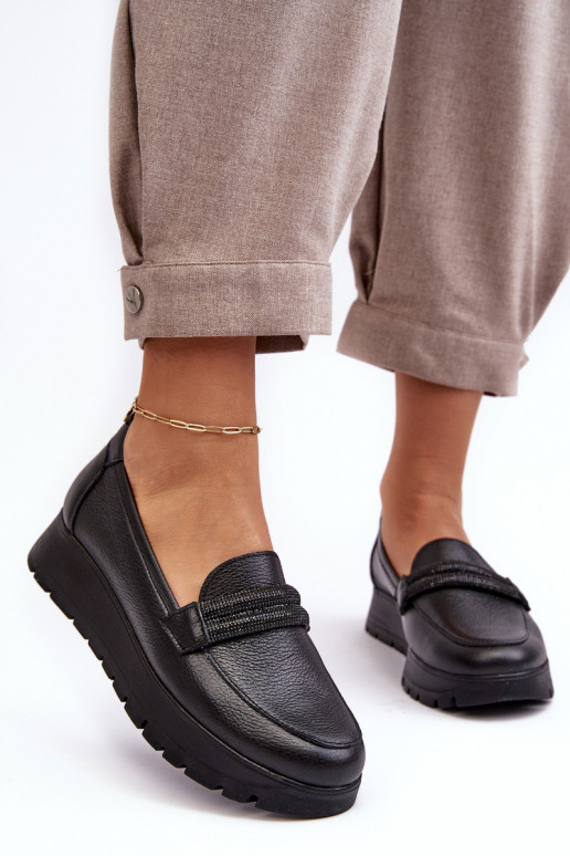 Haut Schuhe mit einer Plattform mit Ornamenten schZuarze Farbe Lemar Lehira Haut Schuhe mit einer Plattform mit Ornamenten schZuarze Farbe Lemar Lehira