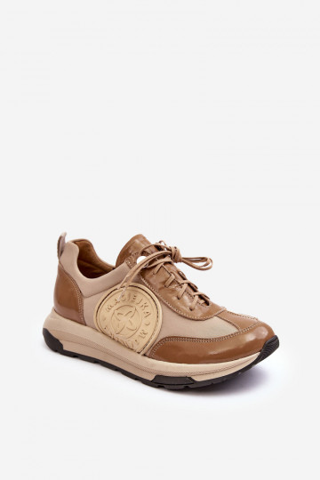 Feminin Turnschuhe Haut Es mussciejka 06295-04 Beige 2