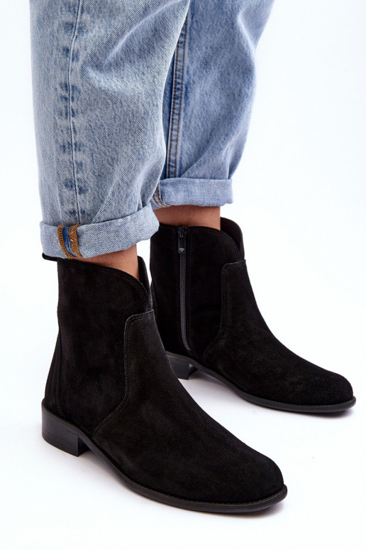 INildlederschuhe Feminin mit Reißverschlüssen schZuarze Farbe Nicole 2829 INildlederschuhe Feminin mit Reißverschlüssen schZuarze Farbe Nicole 2829