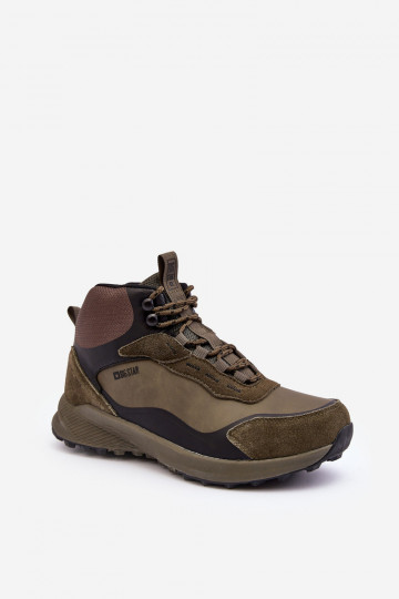 Männliche Warmfutter-Wanderschuhe in grüner Farbe Big Star MM174333