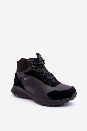 Männliche Warmfutter-Wanderschuhe in schwarzer Farbe Big Star MM174334