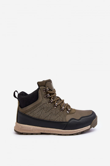 Feminin Beheizte INanderschuhe Khaki-Farbe Big Star MM274480 2
