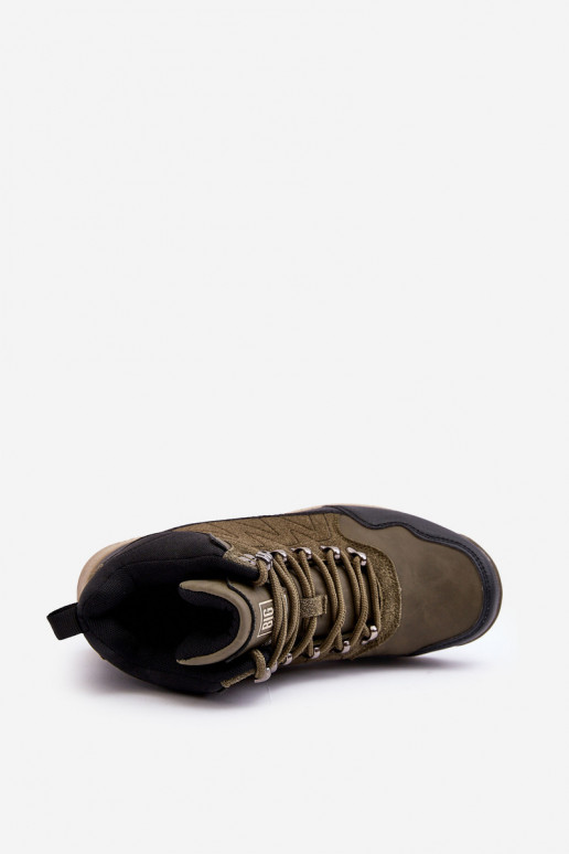 Feminin Beheizte INanderschuhe Khaki-Farbe Big Star MM274480