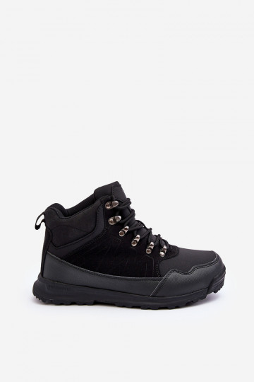 Damen-Warmfutter-Wanderschuhe in schwarzer Farbe Big Star MM274481 2