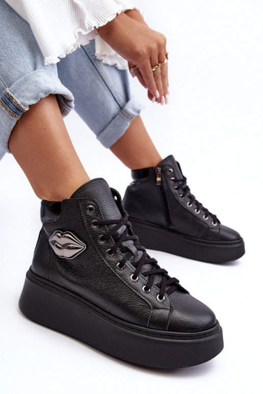 Freizeitschuhe Groß mit Reißverschlüssen Lemar schZuarze Farbe Katerin Freizeitschuhe Groß mit Reißverschlüssen Lemar schZuarze Farbe Katerin