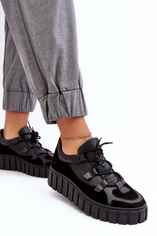 Feminin Haut Turnschuhe mit einer Plattform M01/1 Zazoo schZuarze Farbe Feminin Haut Turnschuhe mit einer Plattform M01/1 Zazoo schZuarze Farbe