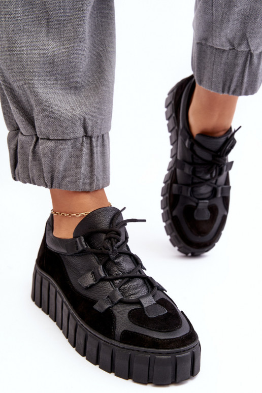 Feminin Haut Turnschuhe mit einer Plattform M01/1 Zazoo schZuarze Farbe Feminin Haut Turnschuhe mit einer Plattform M01/1 Zazoo schZuarze Farbe