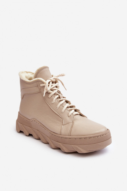 sich Zuarm laufen Haut Damenstiefel mit einer Plattform Beige Lemar Jevette sich Zuarm laufen Haut Damenstiefel mit einer Plattform Beige Lemar Jevette