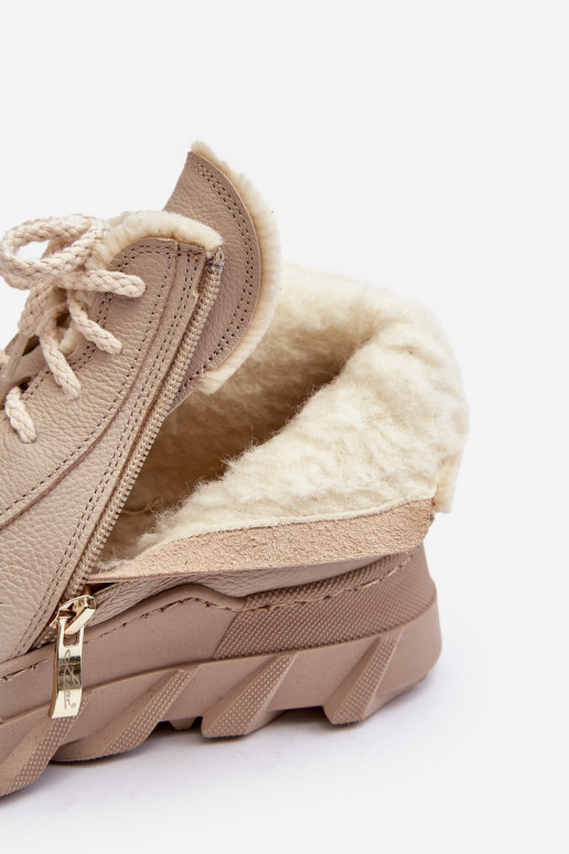 sich Zuarm laufen Haut Damenstiefel mit einer Plattform Beige Lemar Jevette sich Zuarm laufen Haut Damenstiefel mit einer Plattform Beige Lemar Jevette