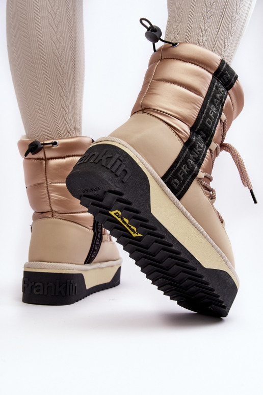 Schneestiefel Feminin Auf dicker Sohle Vegan D.Franklin DFSH371006 Beige Schneestiefel Feminin Auf dicker Sohle Vegan D.Franklin DFSH371006 Beige