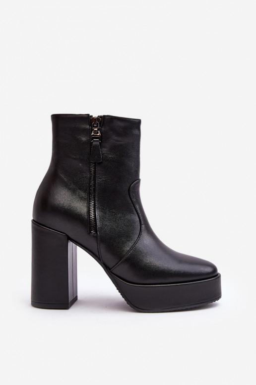 Damenstiefel aus Ermöglichtturleder mit Absätzen und Plattformi Laura Messi 2690 schZuarze Farbe Damenstiefel aus Ermöglichtturleder mit Absätzen und Plattformi Laura Messi 2690 schZuarze Farbe