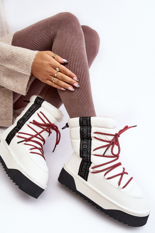 Schneestiefel Feminin Auf dicker Sohle Vegan D.Franklin DFSH371007 Zueiße Farbe Schneestiefel Feminin Auf dicker Sohle Vegan D.Franklin DFSH371007 Zueiße Farbe