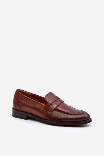 Männer Leder Mokassins Zazoo 1570/1 braun