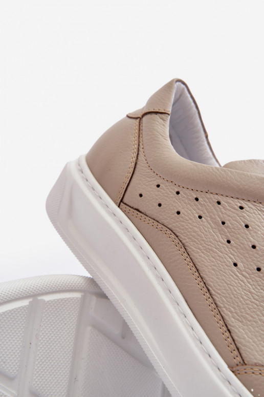 Männlich Turnschuhe Haut Zazoo 1544 Beige Männlich Turnschuhe Haut Zazoo 1544 Beige