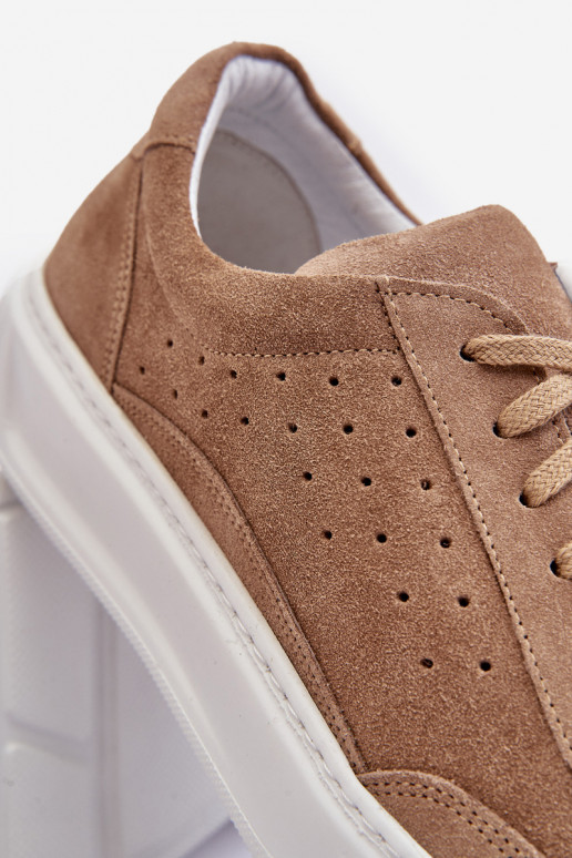 Männlich Turnschuhe aus INildleder Zazoo 1544 Beige Männlich Turnschuhe aus INildleder Zazoo 1544 Beige