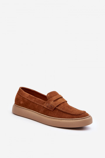 Wildleder Männer Mokassins Zazoo 1574 braun