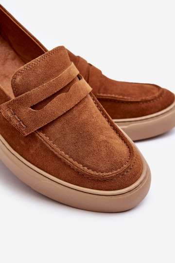 Wildleder Männer Mokassins Zazoo 1574 braun 2