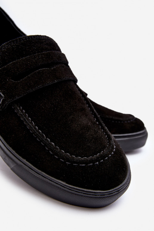 aus INildleder Männer Schuhe Mokassins Zazoo 1574 schZuarze Farbe aus INildleder Männer Schuhe Mokassins Zazoo 1574 schZuarze Farbe