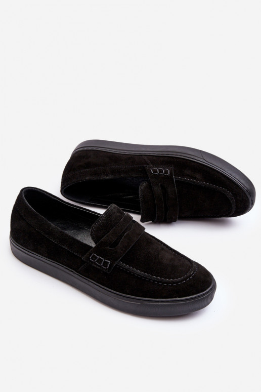 aus INildleder Männer Schuhe Mokassins Zazoo 1574 schZuarze Farbe aus INildleder Männer Schuhe Mokassins Zazoo 1574 schZuarze Farbe