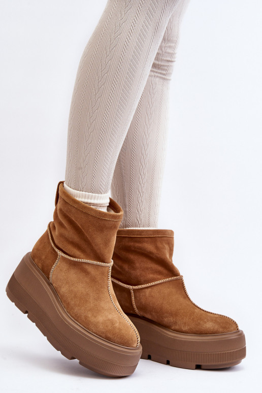 Haut Feminin Stiefel mit modischer Es mussssivsohle braune Farbe Zazoo 3424 Haut Feminin Stiefel mit modischer Es mussssivsohle braune Farbe Zazoo 3424