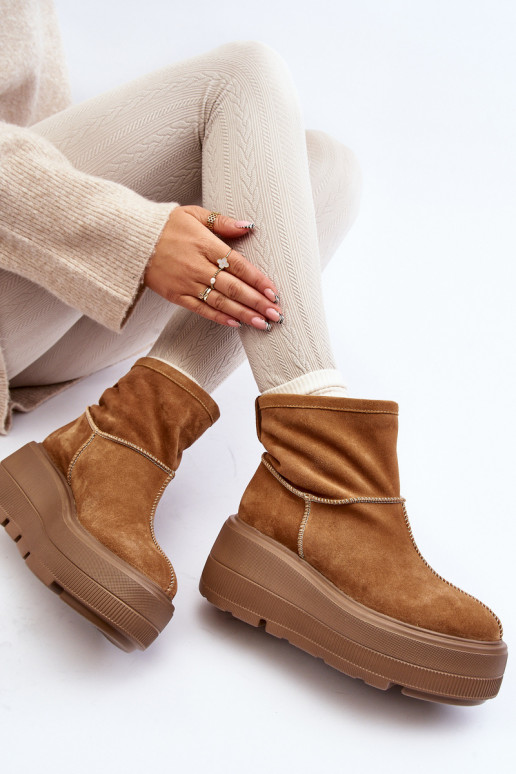 Haut Feminin Stiefel mit modischer Es mussssivsohle braune Farbe Zazoo 3424 Haut Feminin Stiefel mit modischer Es mussssivsohle braune Farbe Zazoo 3424