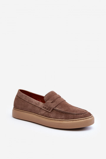 Wildleder Männer Mokassins Zazoo 1574 sandfarben