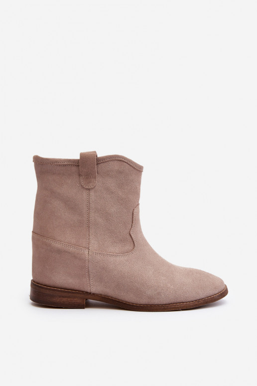 Zazoo 2326 aus INildleder Ein überzeugendes Stilvollll Damenstiefel Beige
