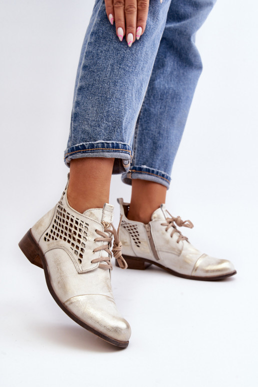 Zazoo 2878 Niedrig Durchbrochene Stiefel Haut Feminin Silberfarbe Zazoo 2878 Niedrig Durchbrochene Stiefel Haut Feminin Silberfarbe