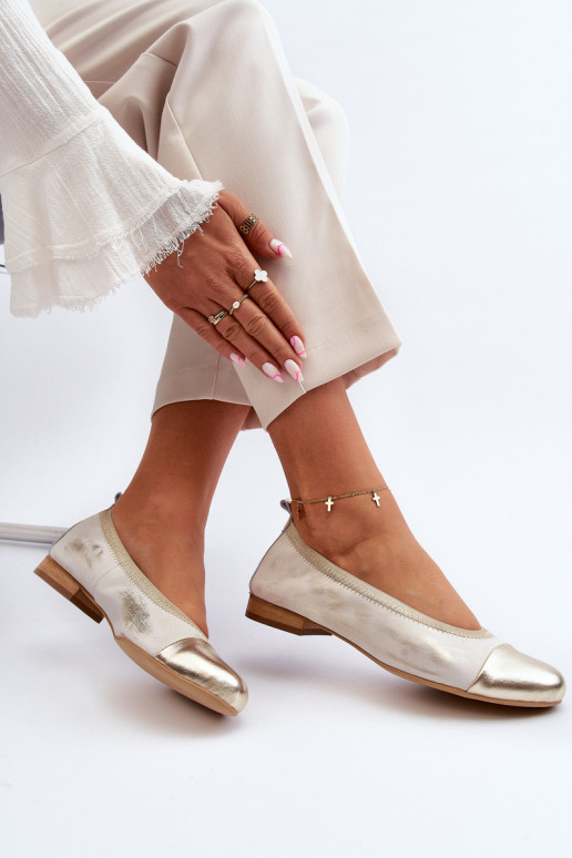 Zazoo 2890 Ballerinas goldene Farbe Aufgeräumt Zazoo 2890 Ballerinas goldene Farbe Aufgeräumt