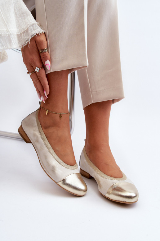 Zazoo 2890 Ballerinas goldene Farbe Aufgeräumt Zazoo 2890 Ballerinas goldene Farbe Aufgeräumt