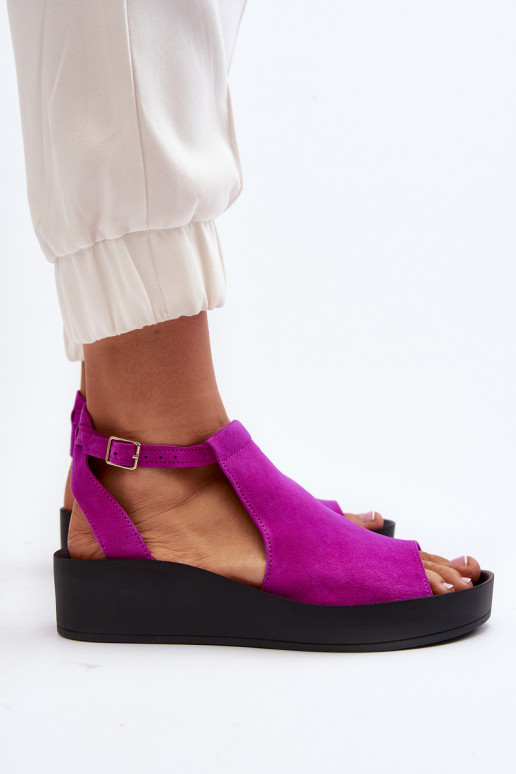 Zazoo 2914 INildledersandalen für Damen pinke Farbe