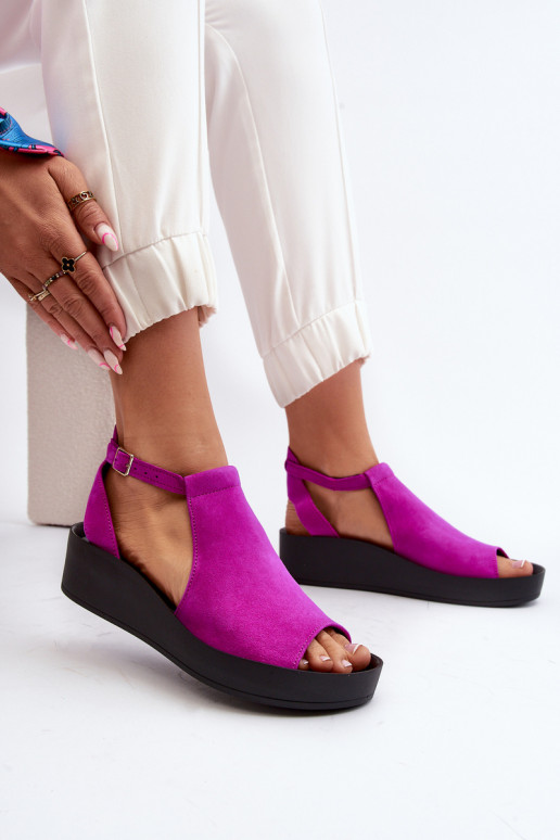 Zazoo 2914 INildledersandalen für Damen pinke Farbe