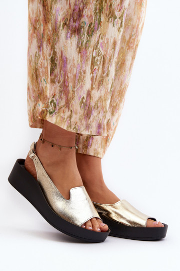 Zazoo 2893 Damensandalen Haut na Dickj PodeszZuie goldene Farbe 2