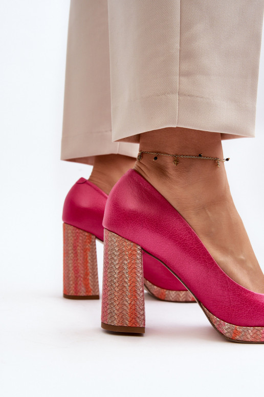 Schuhe mit Absätzen Laura Messi 2746 pinke Farbe