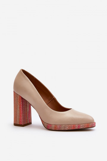 Schuhe mit Absatz Laura Messi 2746 in Elfenbein