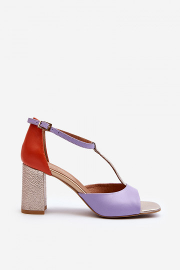 Damen Sandalen mit Absatz Laura Messi 2759 in Violett