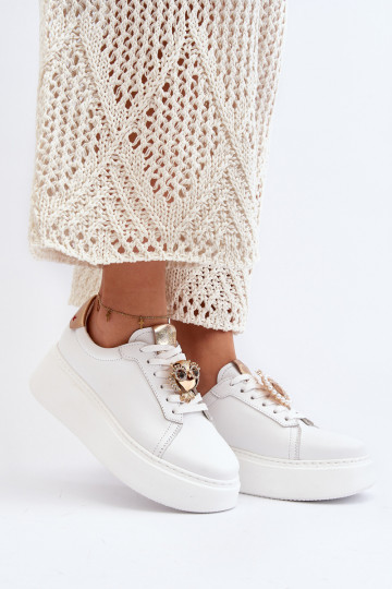 Feminin Haut Sneakers Stilvollllschuhe CheBello 4411 Zueiße Farbe 2